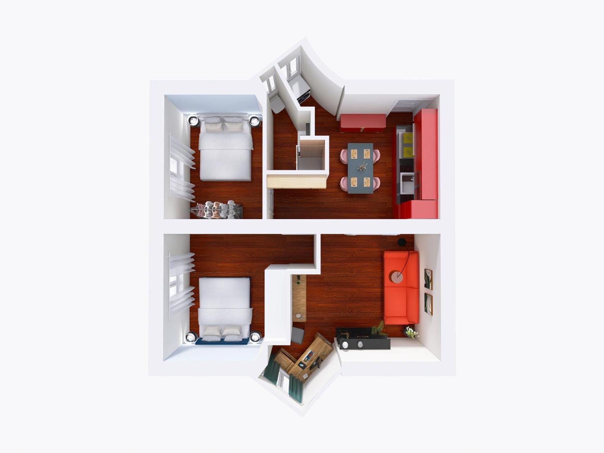 The Rent -cozy Two Bedroom Near Vatican Apartment *